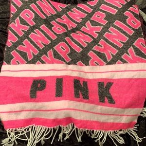 Victoria’s Secret pink scarf blanket
